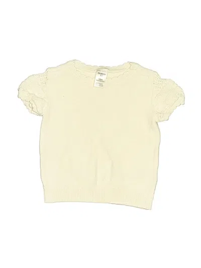 Pre-owned Oshkosh B'gosh Kids' Sweater Vest In White