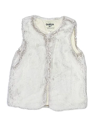 Pre-owned Oshkosh B'gosh Kids' Sweater Vest In White