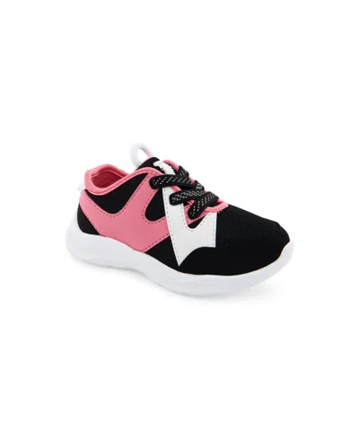 Oshkosh B'gosh Kids' Toddler Girls Onix Athletic Sneakers In Black,pink
