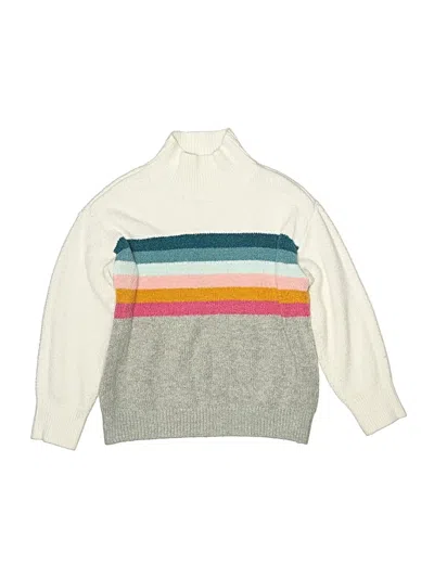 Pre-owned Oshkosh B'gosh Kids' Turtleneck Sweater In White
