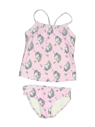 Pre-owned Oshkosh B'gosh Kids' Two Piece Swimsuit In Pink