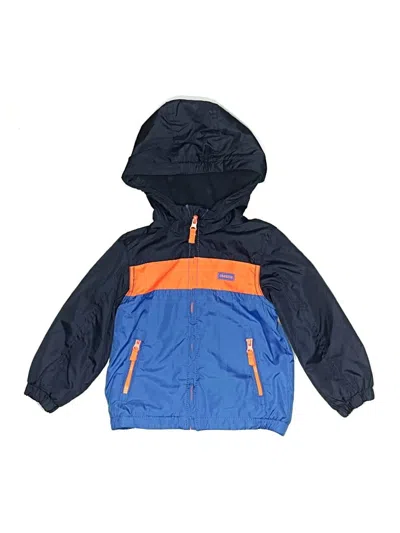 Pre-owned Oshkosh B'gosh Kids' Windbreaker Jacket In Blue