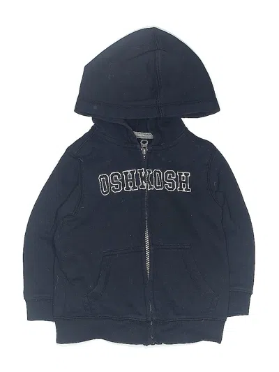 Pre-owned Oshkosh B'gosh Kids' Zip Up Hoodie In Blue