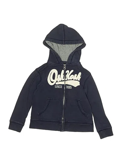 Pre-owned Oshkosh B'gosh Kids' Zip Up Hoodie In Blue
