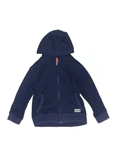 Pre-owned Oshkosh B'gosh Kids' Zip Up Hoodie In Blue