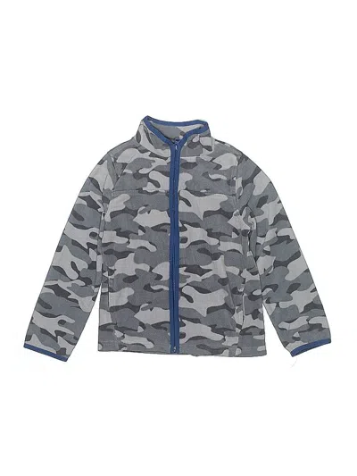 Pre-owned Oshkosh B'gosh Kids' Zip Up Hoodie In Gray