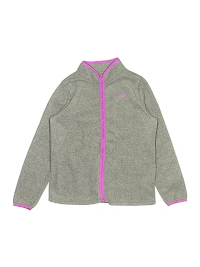 Pre-owned Oshkosh B'gosh Kids' Zip Up Hoodie In Gray