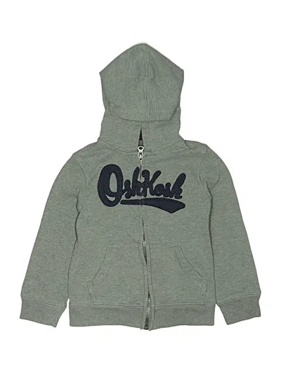Pre-owned Oshkosh B'gosh Kids' Zip Up Hoodie In Gray