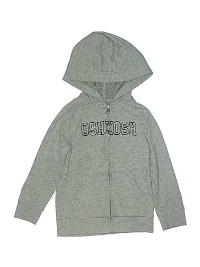 Pre-owned Oshkosh B'gosh Kids' Zip Up Hoodie In Gray