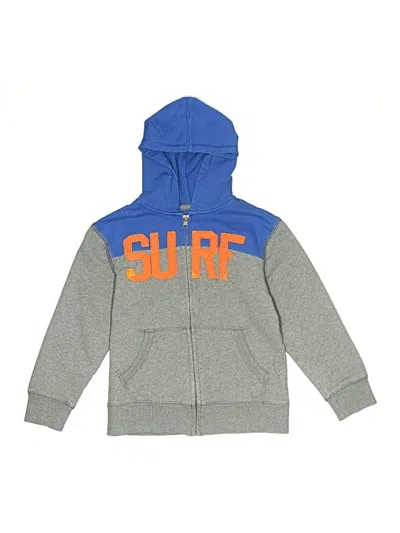 Pre-owned Oshkosh B'gosh Kids' Zip Up Hoodie In Gray