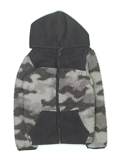 Pre-owned Oshkosh B'gosh Kids' Zip Up Hoodie In Gray