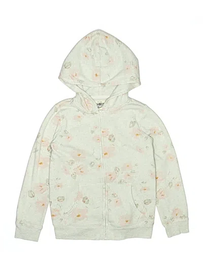 Pre-owned Oshkosh B'gosh Kids' Zip Up Hoodie In Green