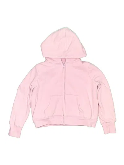 Pre-owned Oshkosh B'gosh Kids' Zip Up Hoodie In Pink