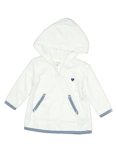 Pre-owned Oshkosh B'gosh Babies' Zip Up Hoodie In White