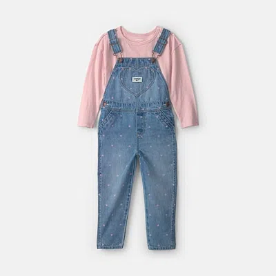 Oshkosh Babies' Carter's Toddler Girls 2-pc. Overall Set In Blue