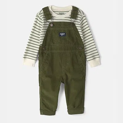 Oshkosh Babies' Toddler Boys 2-pc. Overall Set In Green