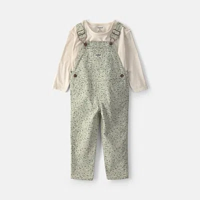 Oshkosh Babies' Toddler Girls 2-pc. Overall Set In Green