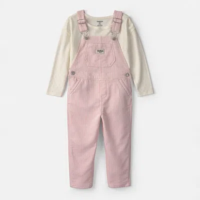 Oshkosh Babies' Toddler Girls 2-pc. Overall Set In Pink