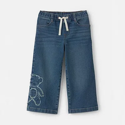 Oshkosh Babies' Toddler Girls Mid Rise Wide Leg Jean In Blue