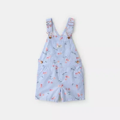 Oshkosh Babies' Toddler Girls Shortalls In Blue