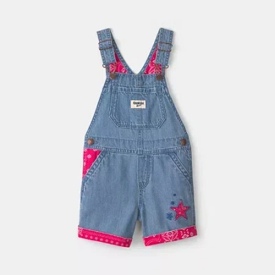 Oshkosh Babies' Toddler Girls Shortalls In Blue