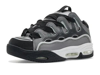 Osiris D3 2001 Men's Skate Shoes Grey/black/white: 11.5 D - Medium, Textile In Gray