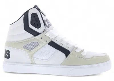 Pre-owned Osiris Men's  Clone Royal Sneakers In White/black In Multi