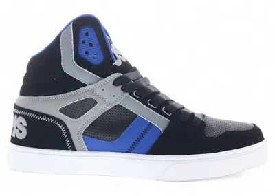 Pre-owned Osiris Men's  Clone Sneakers In Black/grey/royal