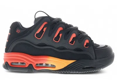Pre-owned Osiris Men's  D3 2001 Sneakers In Black/red/orange In Multi