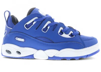 Pre-owned Osiris Men's  D3 E Sneakers In Royal/white In Multi