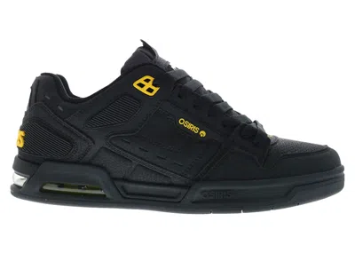 Pre-owned Osiris Men's  Peril Sneakers In Black/yellow In Multi