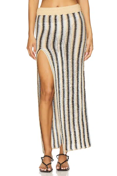 Osis Kristine Skirt In Tan In Multi