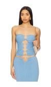 Osis Studio Ivy Top In Blue