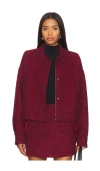 Osis Studio Natasha Jacket In Burgundy