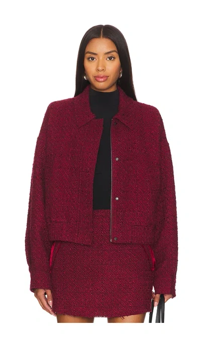 Osis Studio Natasha Jacket In Burgundy