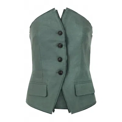 Osis Women's Molly Vest In Teal In Blue