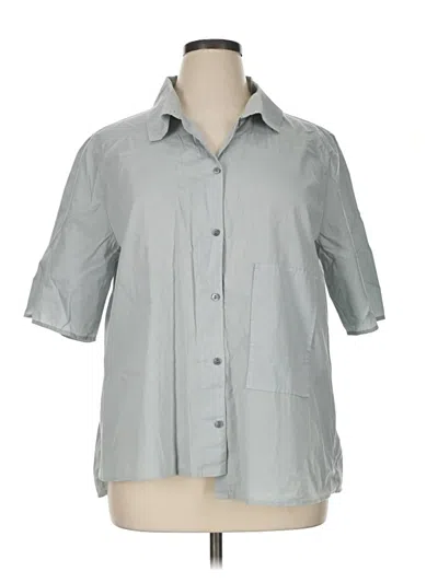 Pre-owned Oska 3/4 Sleeve Button Down Shirt In Gray