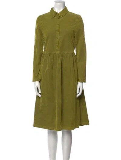 Pre-owned Oska Knee-length Dress In Green