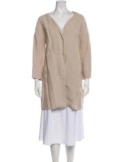 Pre-owned Oska Linen Jacket In Neutral