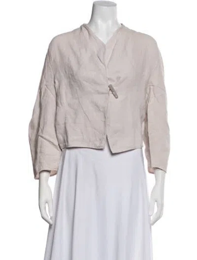 Pre-owned Oska Linen Jacket In Purple