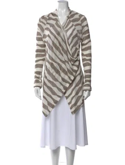 Pre-owned Oska Linen Striped Sweater W/ Tags In Multi