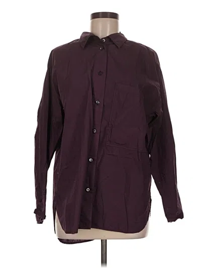 Pre-owned Oska Long Sleeve Polo Shirt In Burgundy