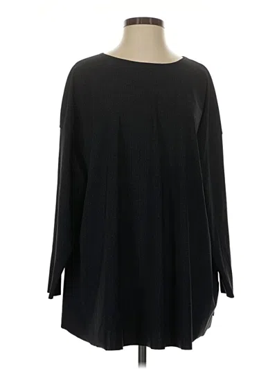 Pre-owned Oska Long Sleeve Top Black Boatneck Tops