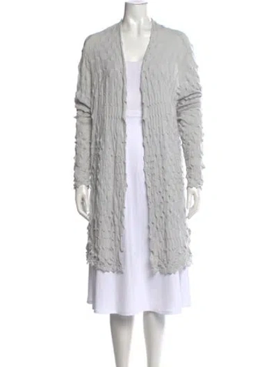 Pre-owned Oska Open Front Sweater In Grey
