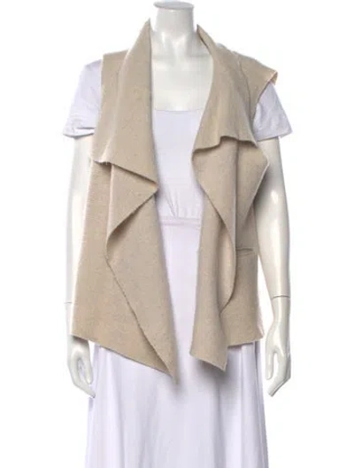 Pre-owned Oska Open Front Sweater In Neutrals