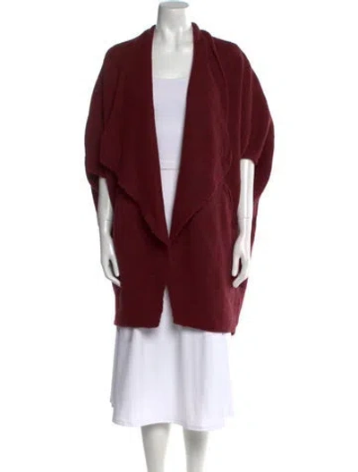 Pre-owned Oska Open Front Sweater In Red