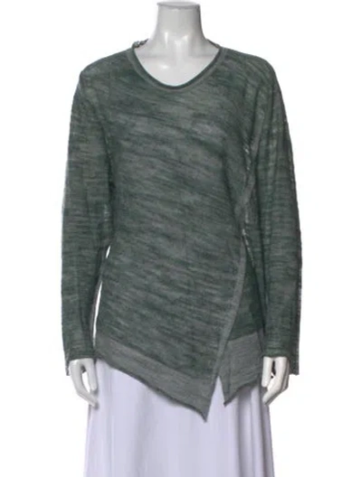 Pre-owned Oska Striped Crew Neck Sweater In Green