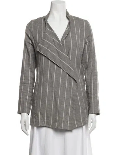 Pre-owned Oska Striped Jacket In Grey