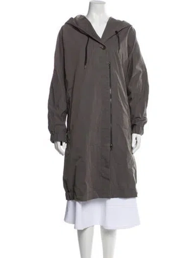 Pre-owned Oska Trench Coat In Gray