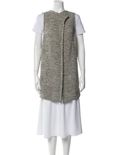 Pre-owned Oska Tweed Pattern Crew Neck Sweater In Grey